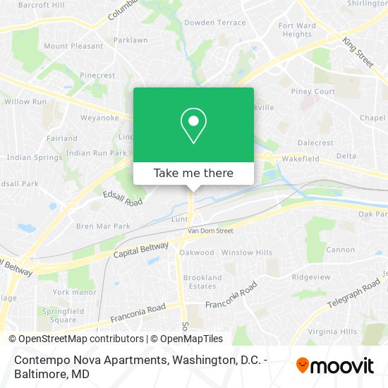 Contempo Nova Apartments map