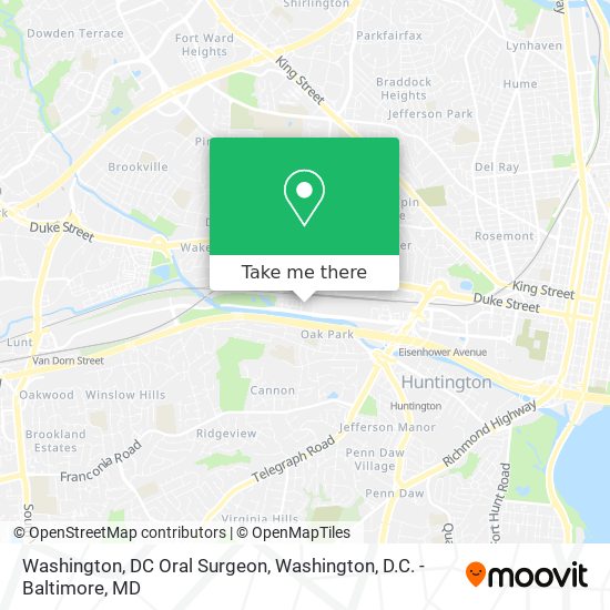 Mapa de Washington, DC Oral Surgeon