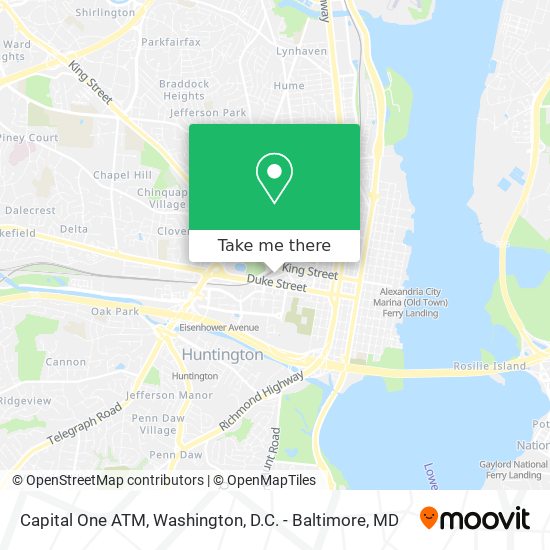 Capital One ATM map