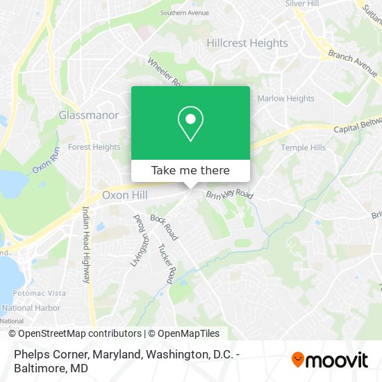 Mapa de Phelps Corner, Maryland