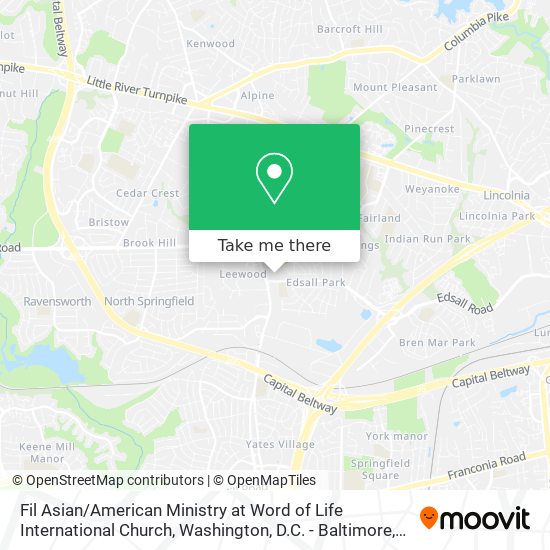 Fil Asian / American Ministry at Word of Life International Church map