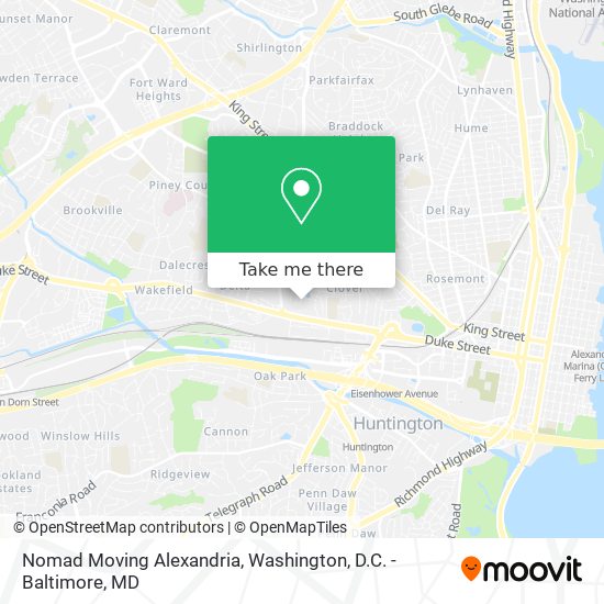 Nomad Moving Alexandria map