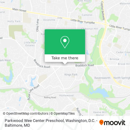 Parkwood Wee Center Preschool map