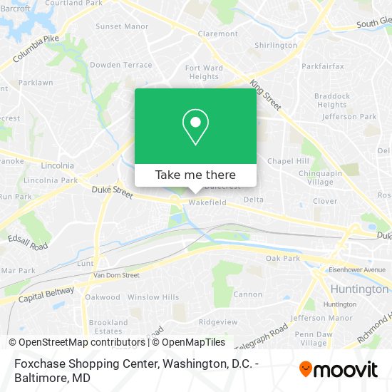 Foxchase Shopping Center map