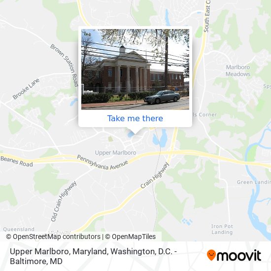 Upper Marlboro, Maryland map
