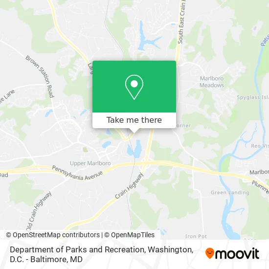 Department of Parks and Recreation map