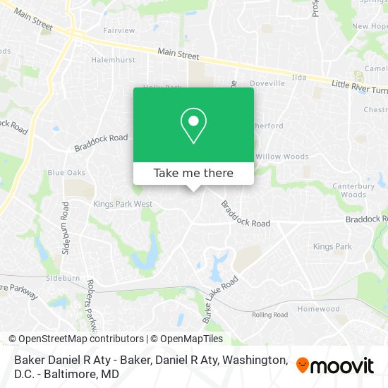 Mapa de Baker Daniel R Aty - Baker, Daniel R Aty