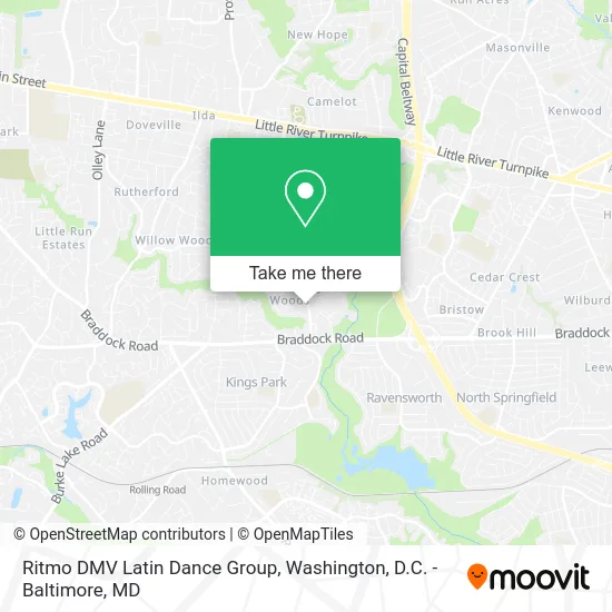 Ritmo DMV Latin Dance Group map