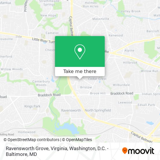 Mapa de Ravensworth Grove, Virginia