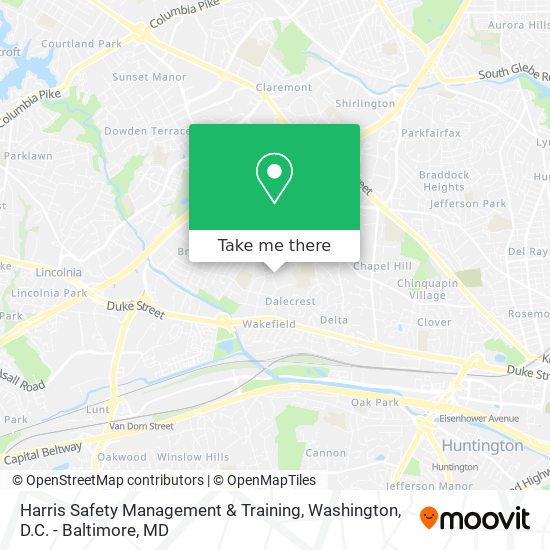Mapa de Harris Safety Management & Training