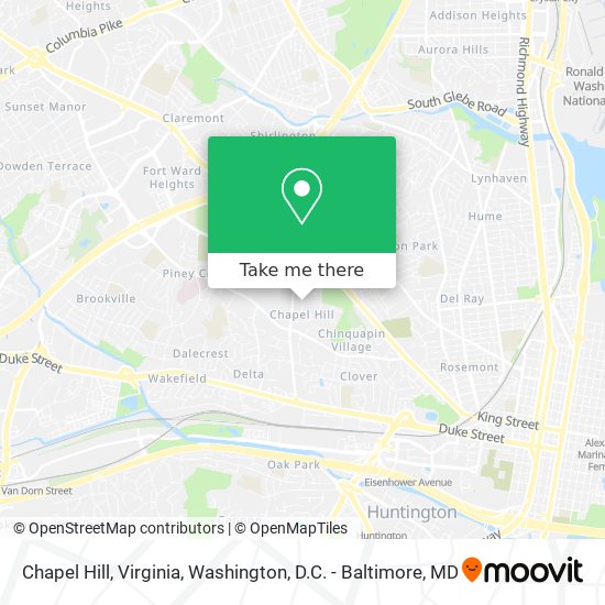 Chapel Hill, Virginia map