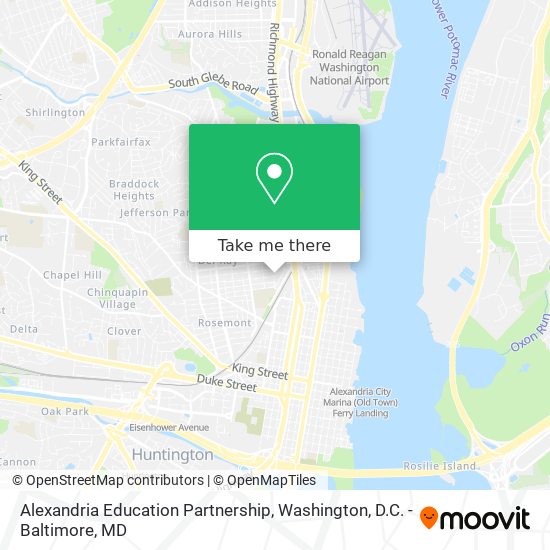 Alexandria Education Partnership map