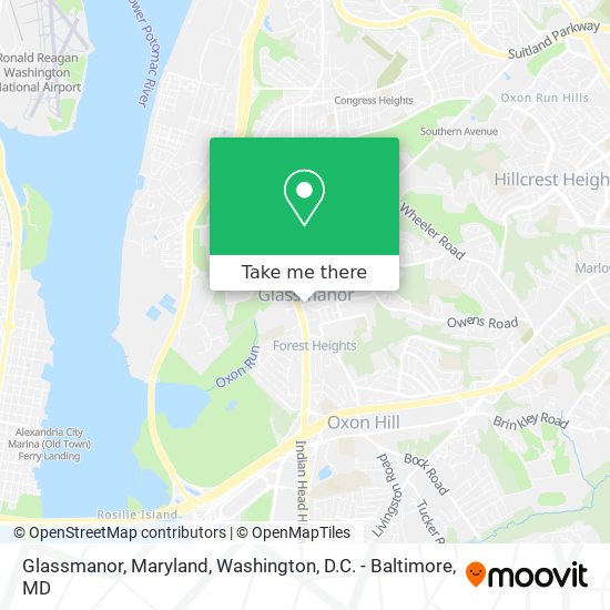 Mapa de Glassmanor, Maryland
