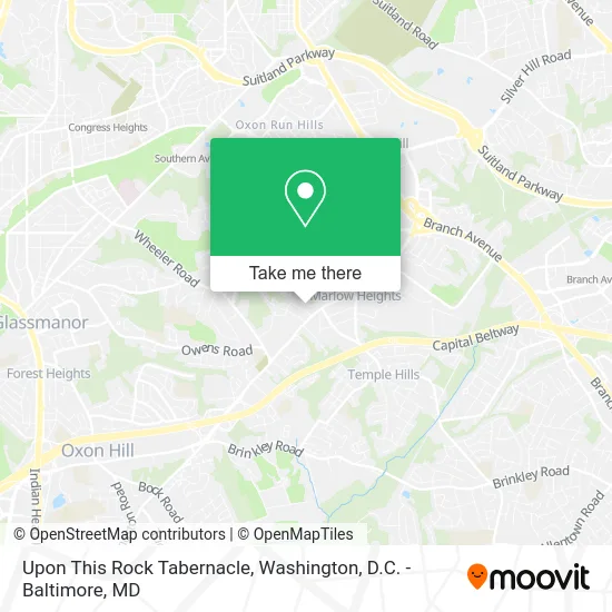 Upon This Rock Tabernacle map