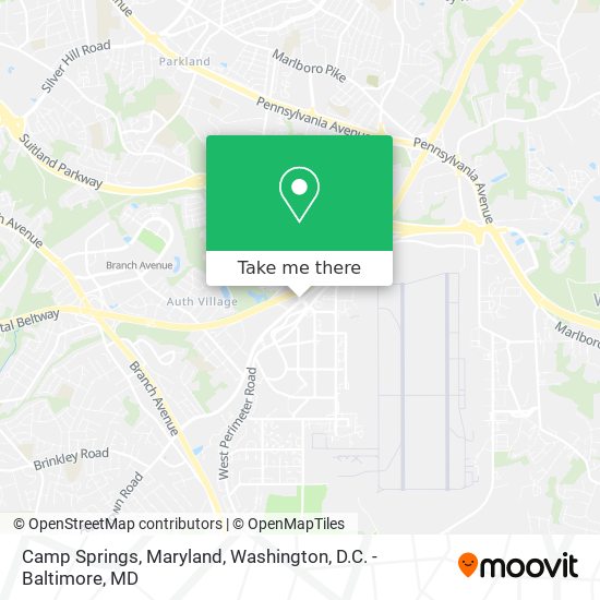 Camp Springs, Maryland map