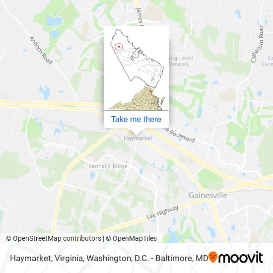 Haymarket, Virginia map