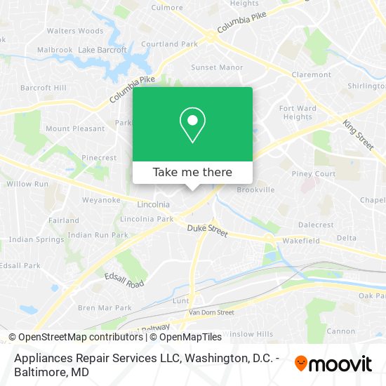 Appliances Repair Services LLC map
