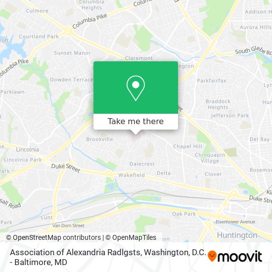 Association of Alexandria Radlgsts map