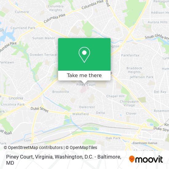 Mapa de Piney Court, Virginia