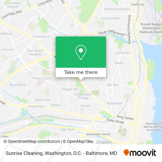 Sunrise Cleaning map