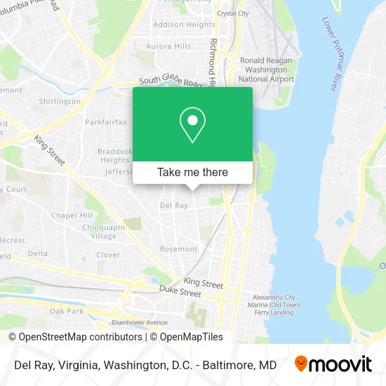 Del Ray, Virginia map