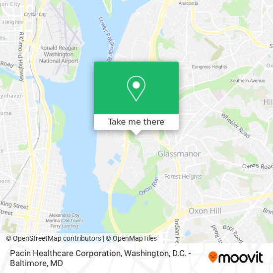 Mapa de Pacin Healthcare Corporation