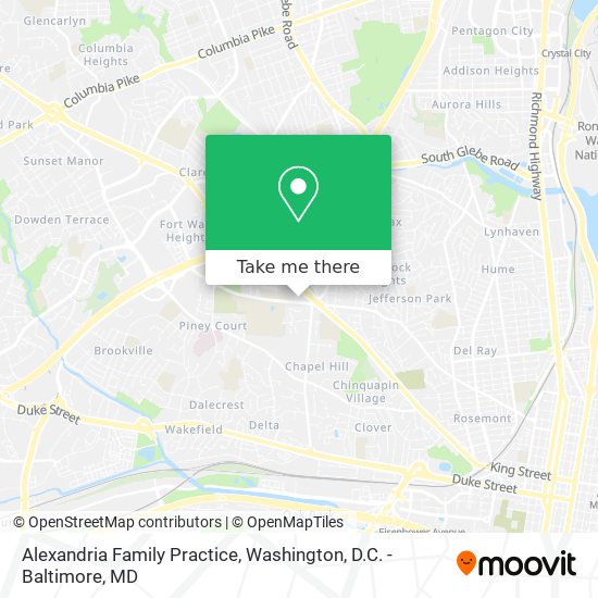 Alexandria Family Practice map