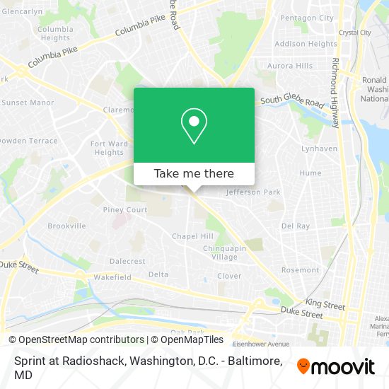 Mapa de Sprint at Radioshack