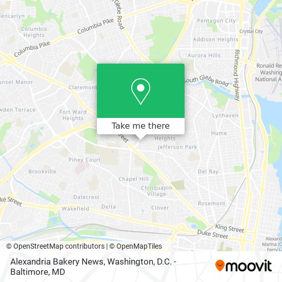 Alexandria Bakery News map