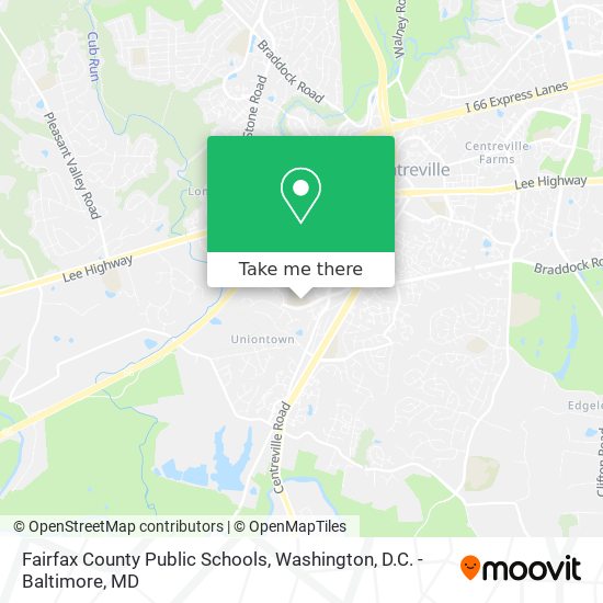 Fairfax County Public Schools map