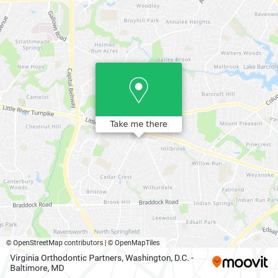 Virginia Orthodontic Partners map