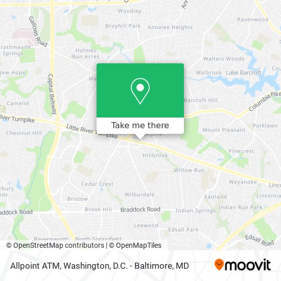 Allpoint ATM map