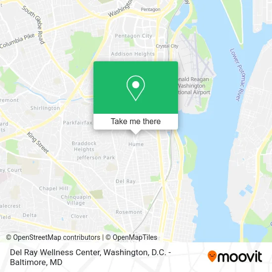 Del Ray Wellness Center map