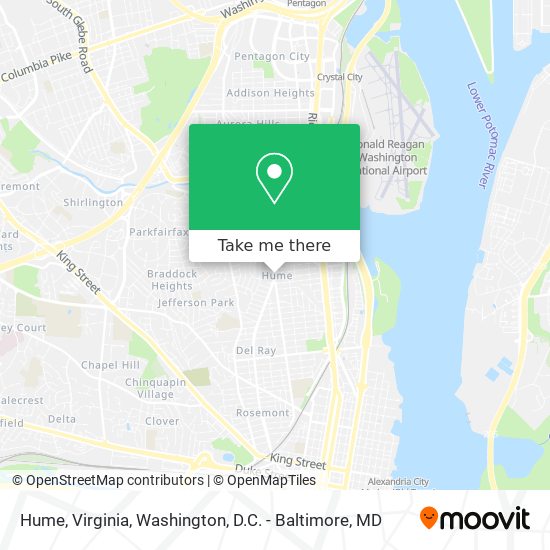 Hume, Virginia map