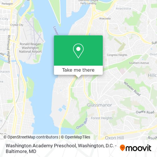 Washington Academy Preschool map