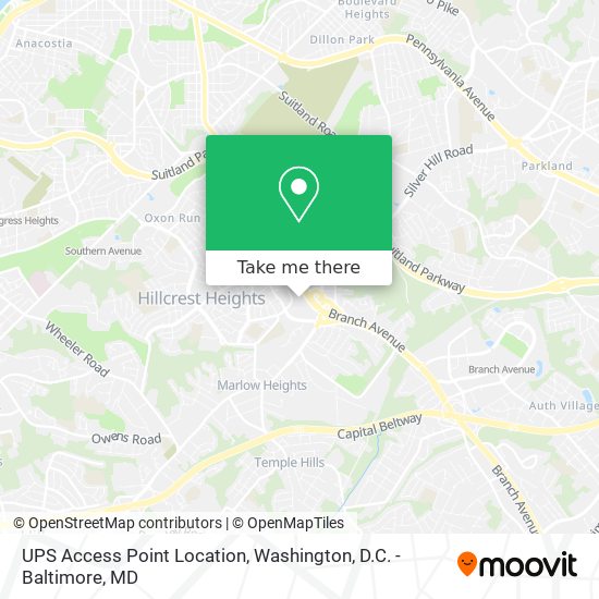 Mapa de UPS Access Point Location