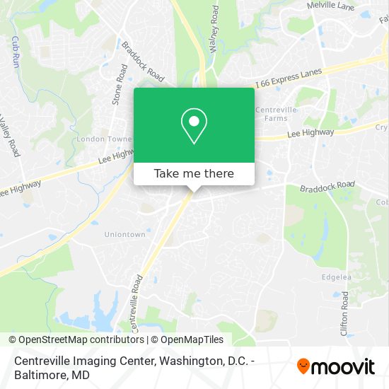 Mapa de Centreville Imaging Center