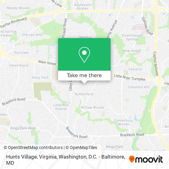 Mapa de Hunts Village, Virginia