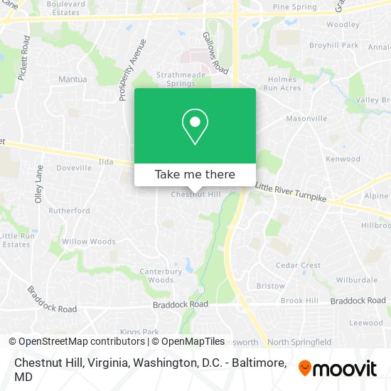 Mapa de Chestnut Hill, Virginia