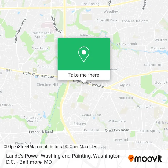 Lando's Power Washing and Painting map