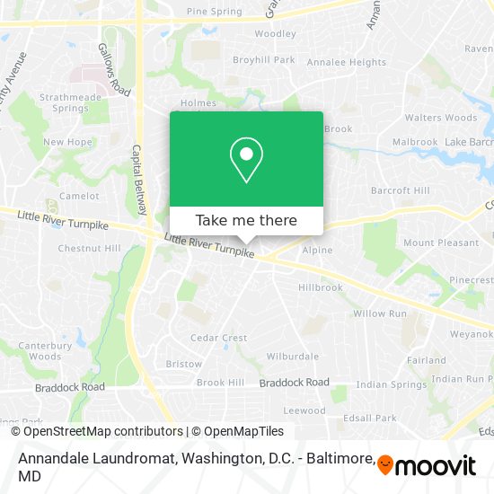 Mapa de Annandale Laundromat