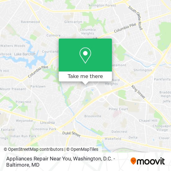 Mapa de Appliances Repair Near You