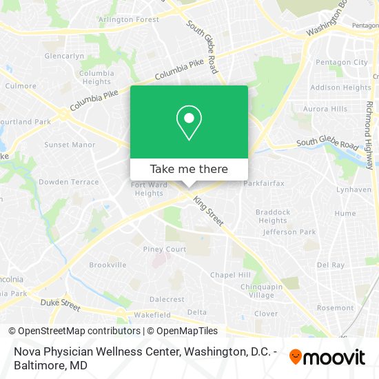 Nova Physician Wellness Center map