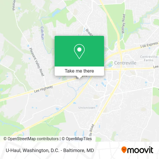 U-Haul map