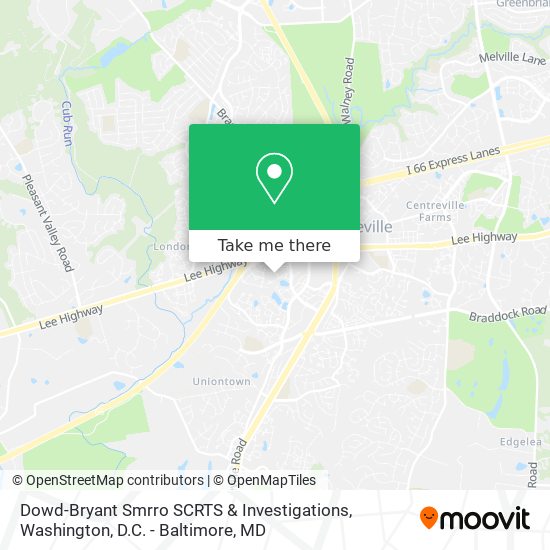 Dowd-Bryant Smrro SCRTS & Investigations map
