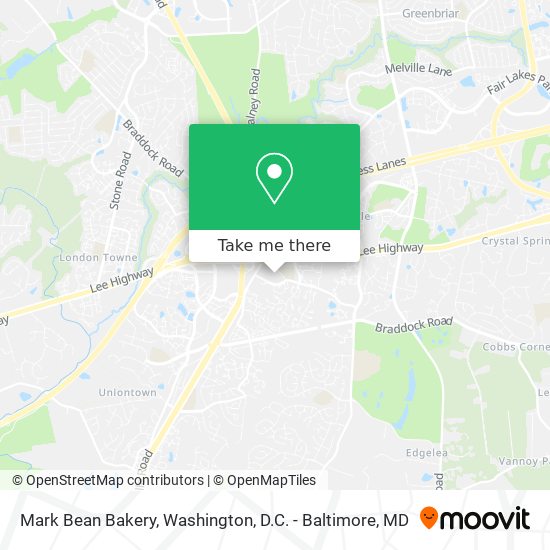 Mark Bean Bakery map