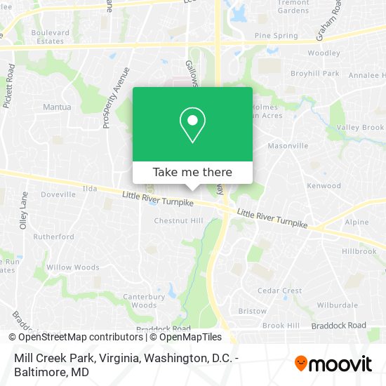 Mapa de Mill Creek Park, Virginia