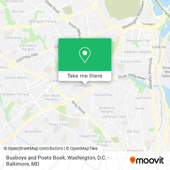 Mapa de Busboys and Poets Book