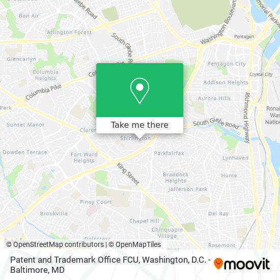 Mapa de Patent and Trademark Office FCU