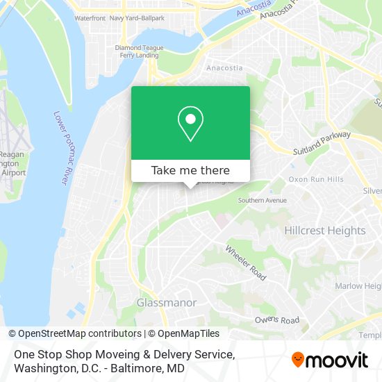 One Stop Shop Moveing & Delvery Service map